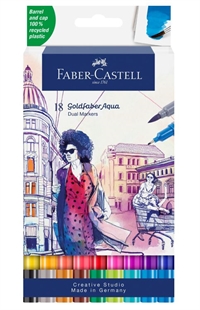 Faber-Castell Goldfaber Aqua Dual markers 18 stk